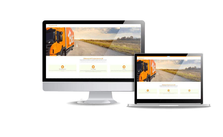 WordPress hemsida - webbdesign Snygga hemsidor galleri 2018 Webbdesign Transportservice Webbyrån Hjälp med hemsidan i Åkersberga