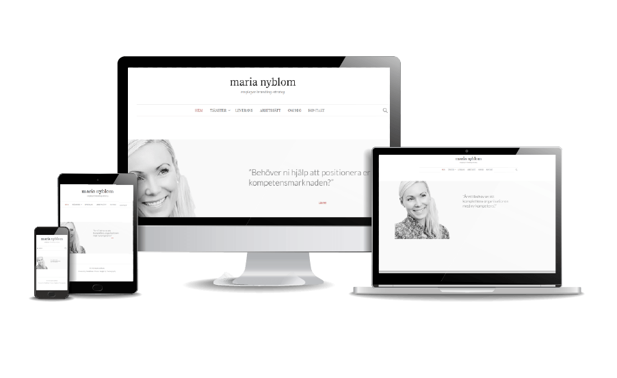 WordPress hemsida - webbdesign Riktigt fina hemsidor Maria Nyblom Galleri 2018 Webbdesigner hjälp med hemsidan