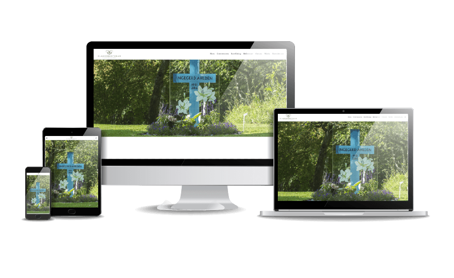 WordPress hemsida - webbdesign Snygg hemsida galleri Gravstenar Glasgravsten hemsida Webbdesigner Hjälp med hemsidan