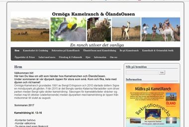 Snygg hemsida exempel och inspiration Hemsida före ändringar Omröga kamelranch Hjälp med hemsidan snyggade till den