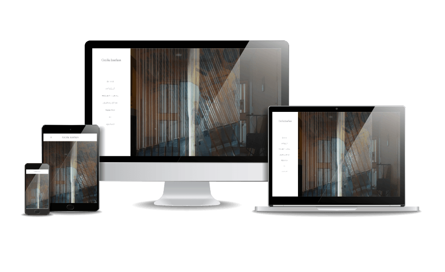 WordPress hemsida - webbdesign Snygga hemsidor galleri 2018 Journalist Cecilia Josefsson Webbdesigner Hjälp med hemsidan