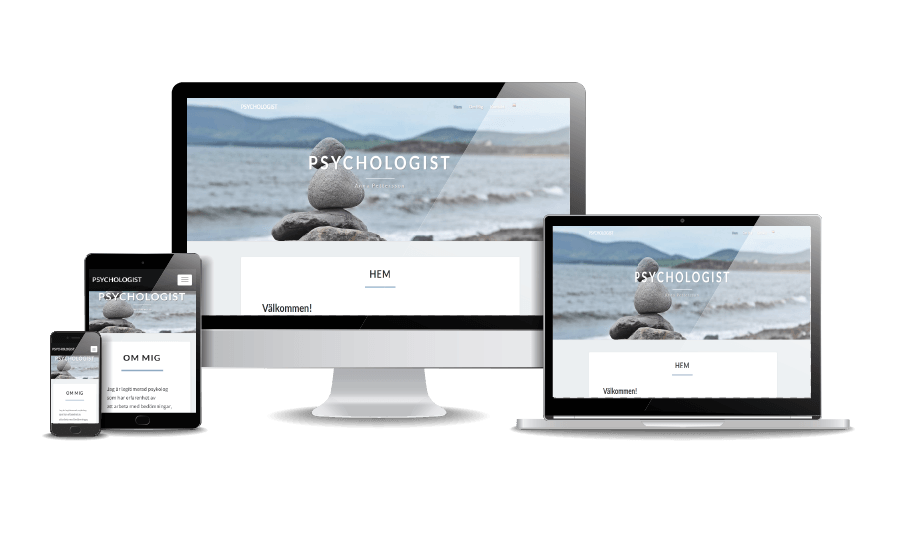 WordPress hemsida - webbdesign Snygg hemsida webbdesign 2018 Psykolog webbsida