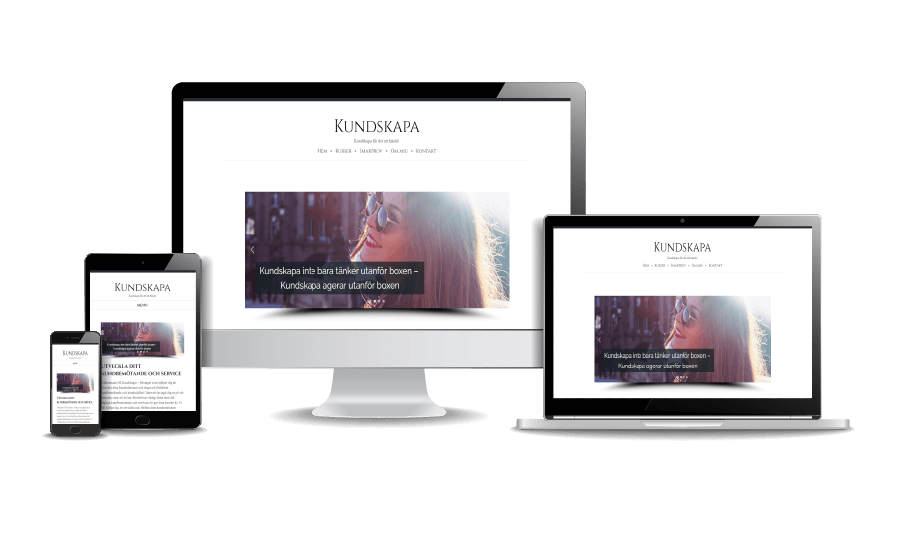 WordPress hemsida - webbdesign Snygga hemsidor 2018 Webbdesign av Hjälp med hemsidan Kundskapa Stockholm