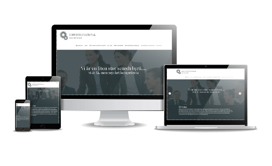 Hemsidor till företag Snygga webbsidor 2018 Ropi Search hemsida webbdesign av Hjälp med hemsidan webbyrå Stockholm & Åkersberga