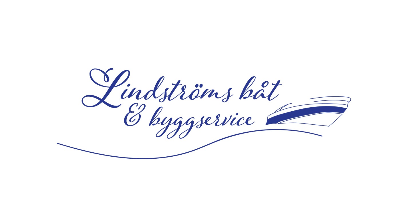 Design av snygga logotyper - grafisk designer www.hjalpmedhemsidan.se lindströms båt och byggservice