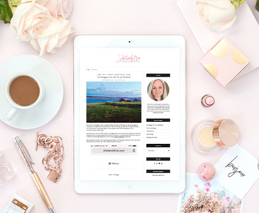 Snygg hemsida i WordPress Shetlandsfrun Webbdesign av Hjälp med hemsidan i Stockholm och Åkersberga