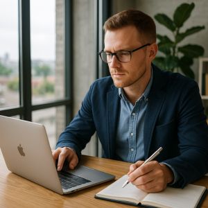 Man analyserar statistik för att utveckla sin verksamhet och öka försäljning via affiliatenätverk